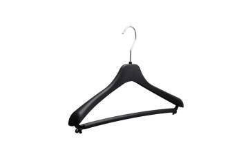 Costume hanger with bar